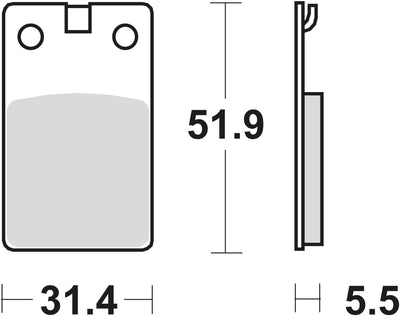 Trw remblokken mcb 564 brake pad mcb 564 organic standard
