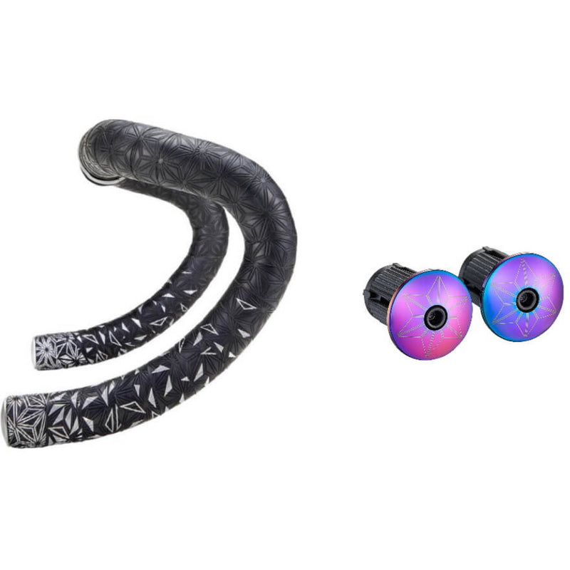 Spacaz Super Sticky Kush Star Fade Scade Lint Lint Black Slick Incluso Tappo di sterzo in alluminio Olio Slick