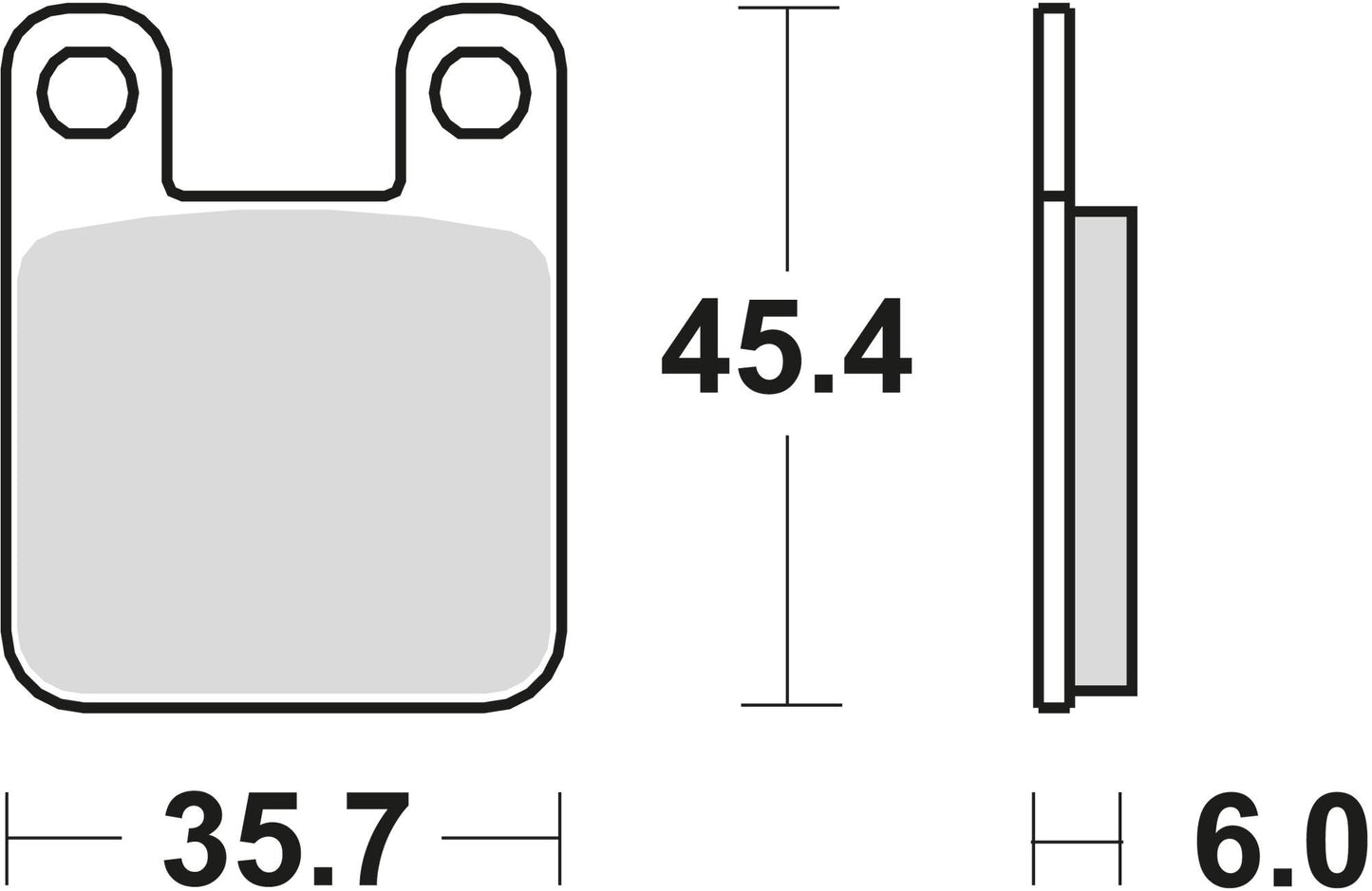 Trw Brake Pad MCB 535 EC organico
