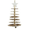 Decoris kersthanger 3d boom hout 21cm