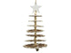 Decoris kersthanger 3d boom hout 21cm