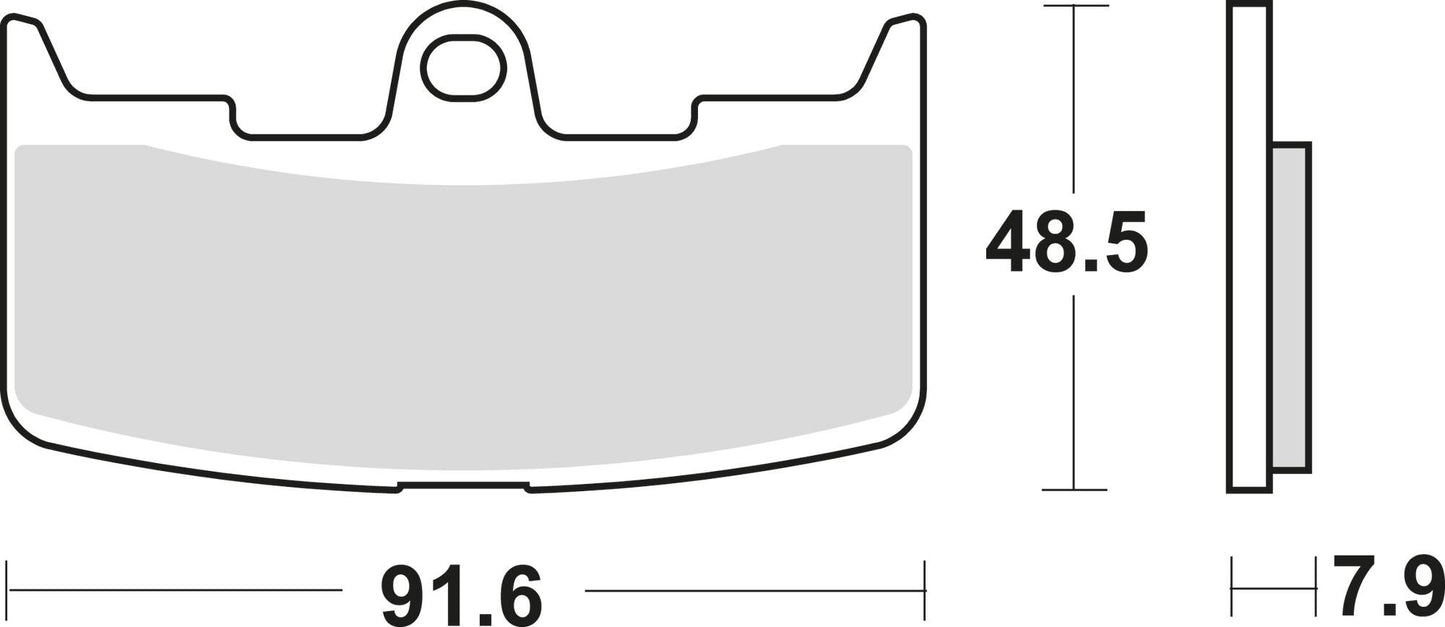 Trw Brake Pad MCB 747 SV Sinterato Metal