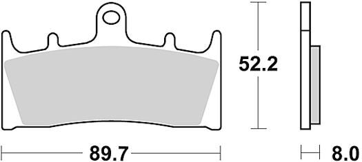 TRW Brake Pad MCB 659 Organic Standard