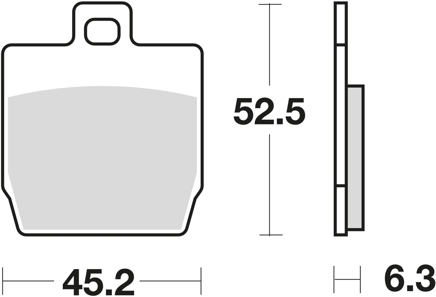 TRW Brake Tads MCB 701 Estándar orgánico