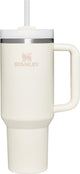 Stanley quencher h2.0 bicchiere flowstate - 9-11 ore freddo - 40-48 ore con ghiaccio - borraccia con cannuccia, manico e coperchio - lavabile in lavastoviglie - tazza thermos per bevande fredde - panna