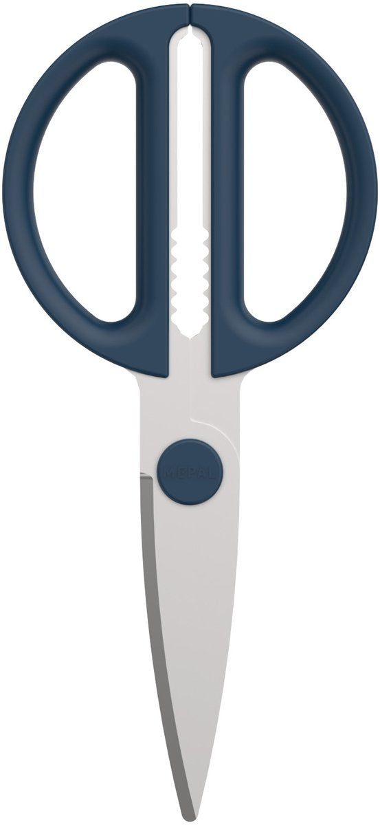 Mepal scissors chef it - kitchen scissors - extra function for cracking nuts or opening a shell - ergonomic handle - kitchen utensils - navy
