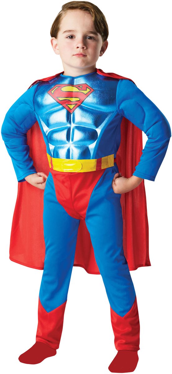 Rubies france - costume superman deluxe - 134 140 (9-10 anni)
