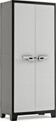 Keter titan hoge kast - 4 planken - 80x44x182cm - zwart grijs
