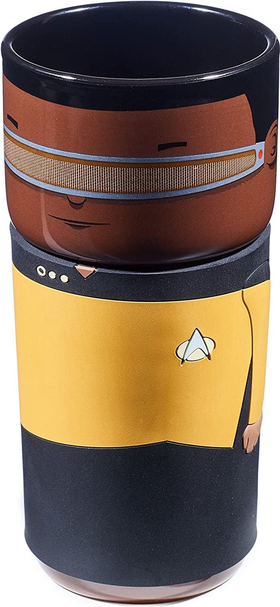 Coscups numskull - star trek - geordi la forge coscup reusable thermo mug