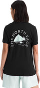 The north face w monte regular short sleeve tee-graphic dames outdoorshirt - tnf zwart