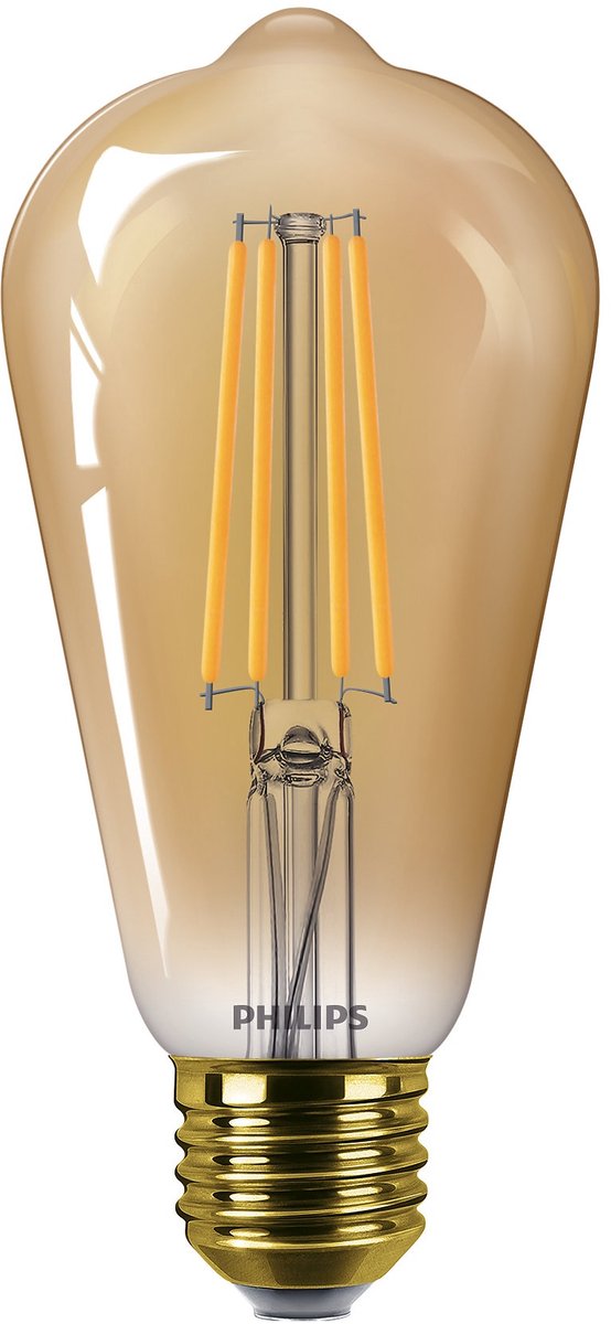 Philips LED Edison oro - 50 W - E27 - luce bianca extra calda dimmerabile
