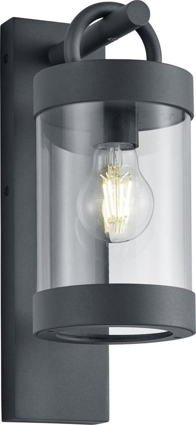 Trio sambesi - lámpara de pared - antracita - excl. 1x e27 4w - sensor crepuscular - iluminación exterior - ip44