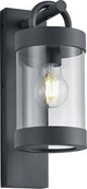 Trio sambesi - wandlamp - antraciet - excl. 1x e27 4w - schemeringsensor - buitenverlichting - ip44