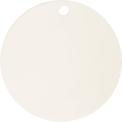 Etiqueta de empresa Creativ, d 15 cm, grosor 0,5 cm, blanco, 1 unidad
