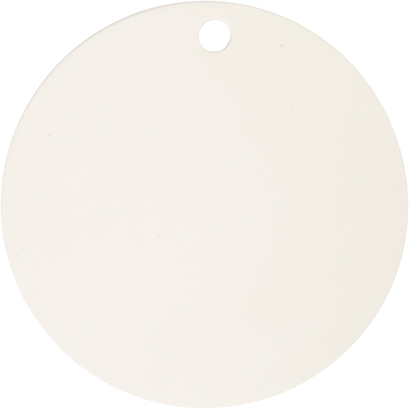 Etichetta aziendale Creativ, d 15 cm, spessore 0,5 cm, bianco, 1 pezzo