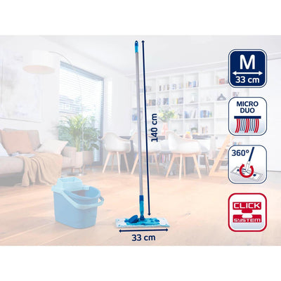 Leifheit Leifheit 55511 PowerClean Floor Wiper M 33 con 140 cm