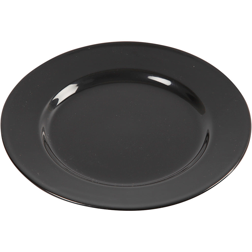 Platos de empresa Creativ, d 19 cm, negro, 6 piezas, 1 caja