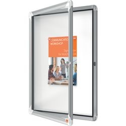 Vitrina exterior nobo cristal de seguridad 4x a4 59,5x67x4,5cm