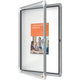 Vitrina exterior nobo cristal de seguridad 4x a4 59,5x67x4,5cm