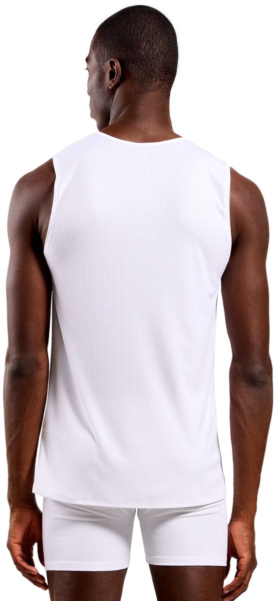 Camiseta interior Odlo active light con cuello redondo - hombres - blanco - l