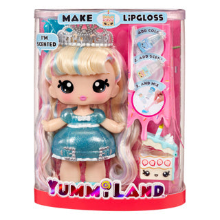 MGA Entertainment Yummiland Liploss Pop con pastel de cumpleaños Callie