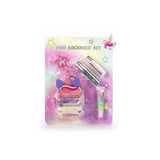 Dream pop mini backpack set unicorn | 4 stuks - afbeelding 1