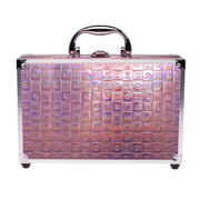 Casuelle holografisch make up koffer roze glamour - afbeelding 2