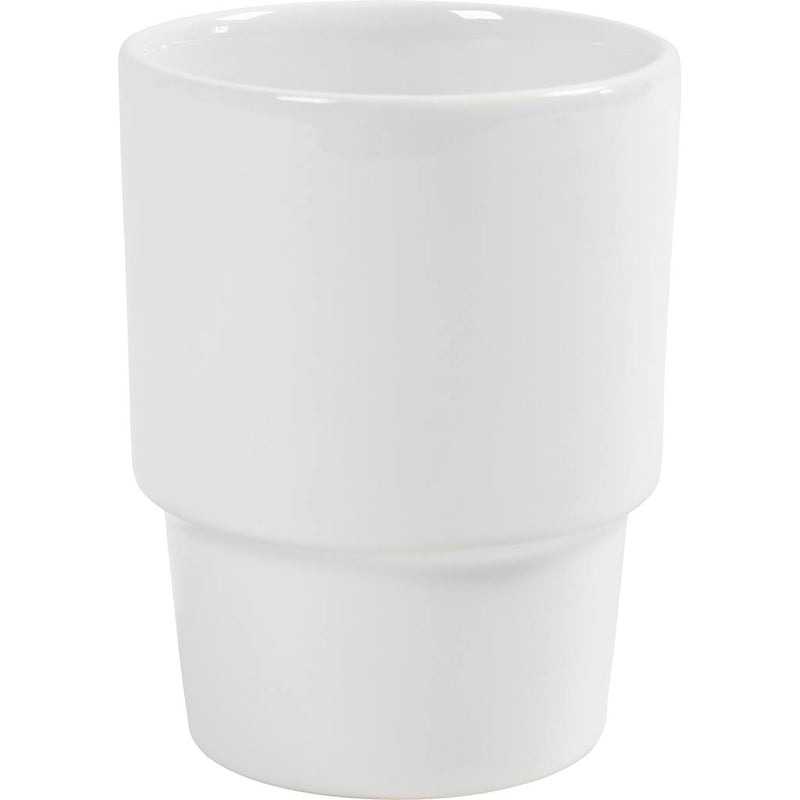 Tazza aziendale Creativ, h: 11 cm, d 8,5 cm, bianco, 1 pezzo