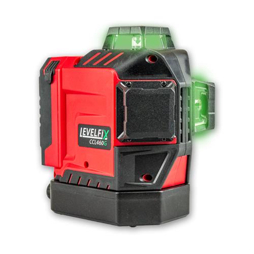Levelfix cono láser de líneas cruzadas 3x360° 3d ccl460g verde set