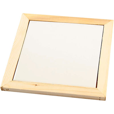 Sottobicchiere Creative Company con cornice in legno, dimensioni 15x15 cm, 1 pezzo