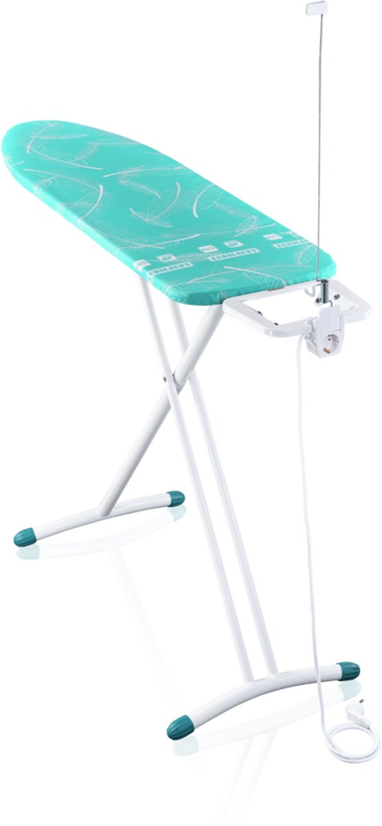 Leifheit tabla de planchar air board m solid plus - 120 x 38 cm - turquesa -