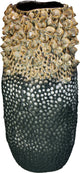 Hd collection vaas aardewerk grijs 24.5x23.5x49cm