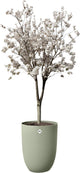 Elho sereh high 40 - macetero para interior exterior - plástico 100% reciclado - ø 39 x h 53,4 cm - verde escandinavo