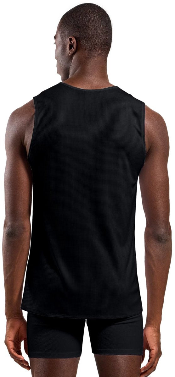 Camiseta interior Odlo active light con cuello redondo - hombres - negro - m