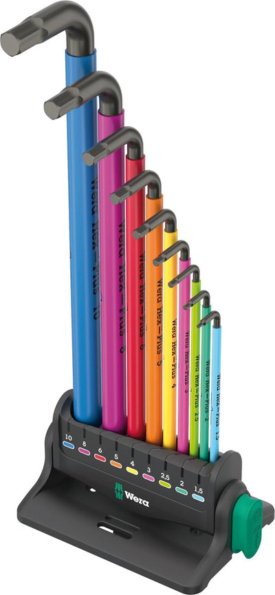 Wera 950 9 hex-plus mulicolour 3 stip set set