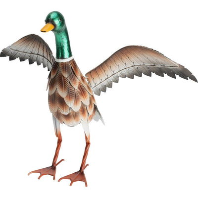 Pro garden metal duck with open wings 41x35x40cm
