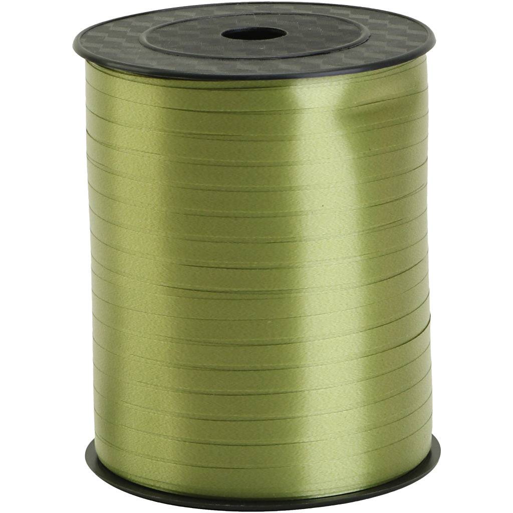 Nastro regalo aziendale Creativ, l: 5 mm, lime, 400 m 1 rotolo