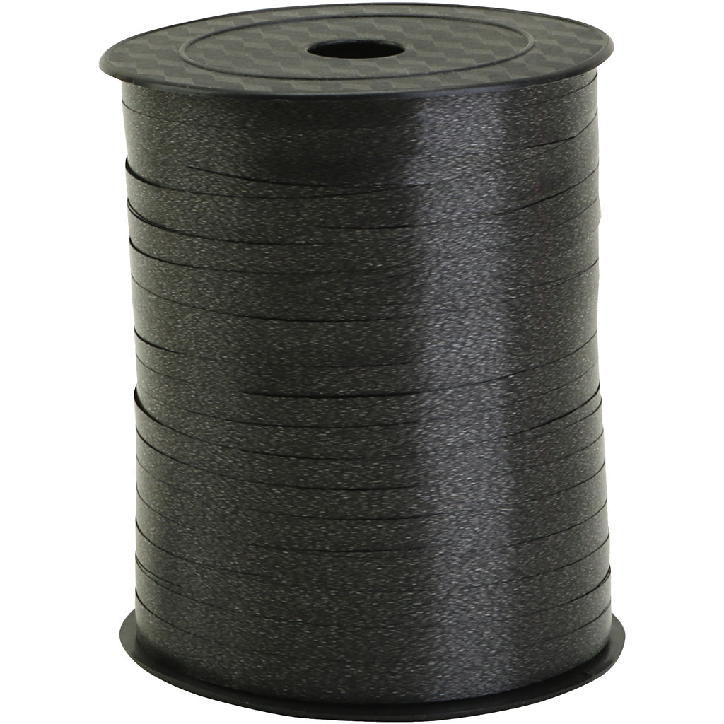 Nastro regalo aziendale Creativ, l: 5 mm, nero, 400 m 1 rotolo