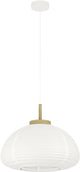 Eglo summerhill hanglamp - e27 - ø 55 cm - wit bruin - papier