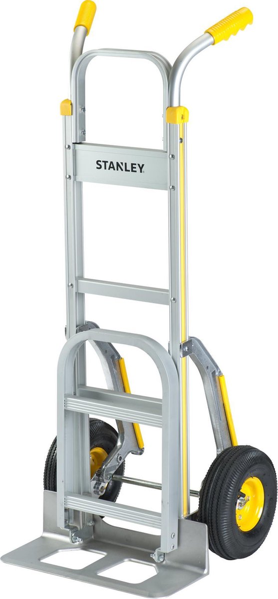 Carrello manuale Stanley ht514 - max. 200 kg - piattaforma pieghevole - alluminio - 51 x 80 x 123 cm - giallo argento