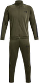 Chándal para hombre Under Armour UA Rival Knit Track Suit-GRN - Azul marino OD Verde - Negro