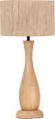 Trio toba - lámpara de mesa - natural - excl. 1x e27 4 w - interruptor de cable