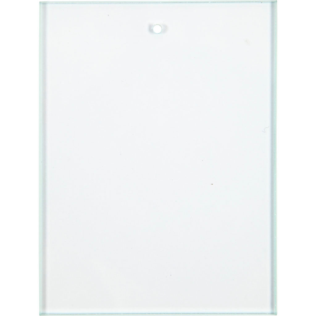 Piatti in vetro Creative Company, misura 8x6 cm, spessore 3 mm, 10 pezzi, 1 scatola