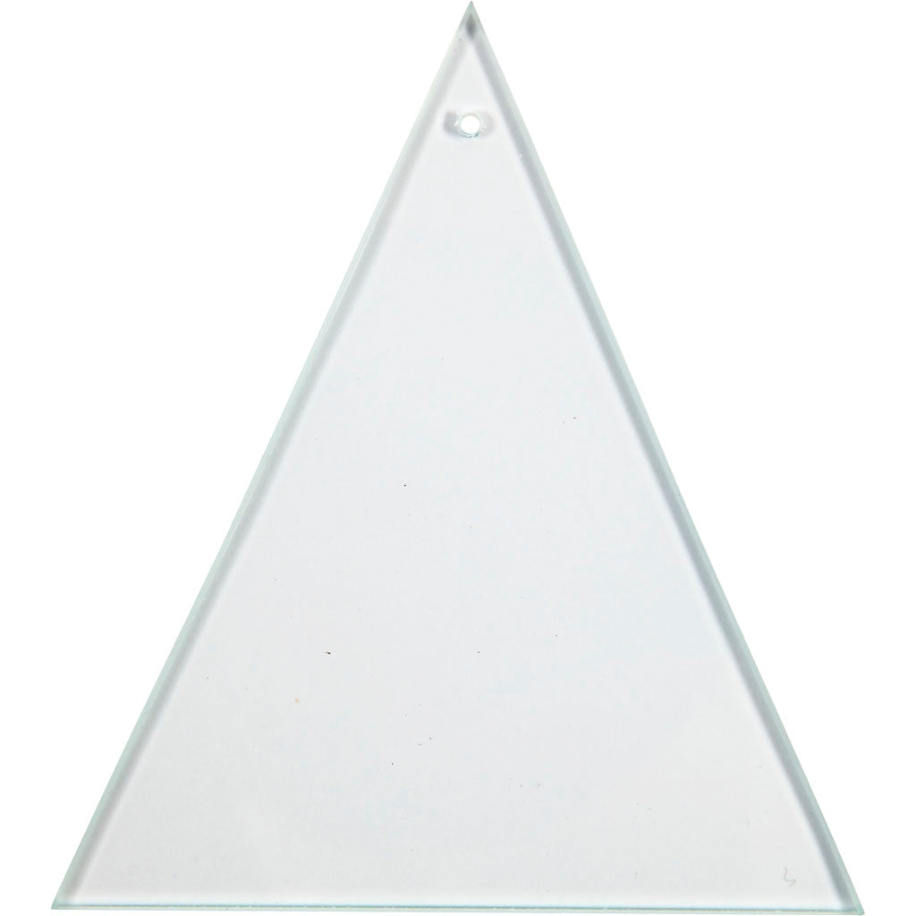 Creative Company Triangolo in vetro con foro 8x9cm, 10st.