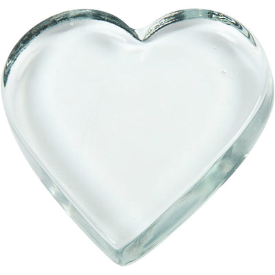 Creative Company Glass Hart trasparente 9x9cm, 10st.