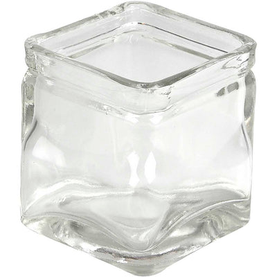 Creativ Company Square Glass, H: 5.5 cm, Dim 5.5x5.5 cm, 12 piezas 1 caja