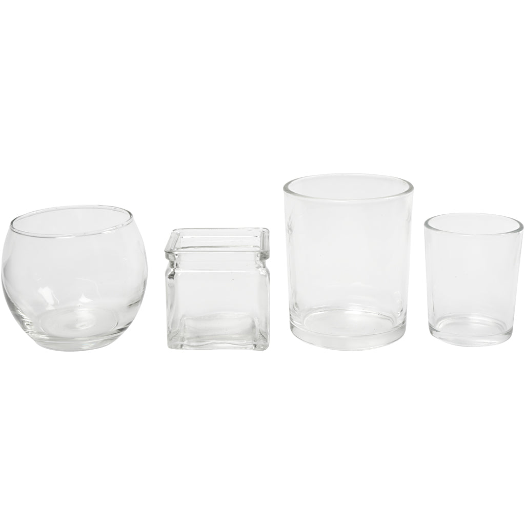 Lumino Creative Company, h: 5,3-8,4 cm, d 4,5-7,3 cm, il contenuto può variare, 72 pezzi 1 scatola