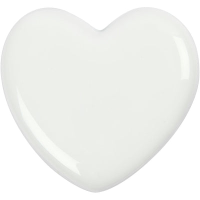 Cuore di vetro - bianco, 1 °.