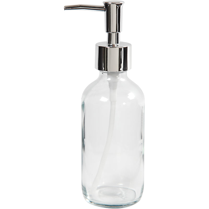 Pompa per sapone Creative Company, h: 19,3 cm, p 6,3 cm, 230 ml, trasparente, 1 pezzo