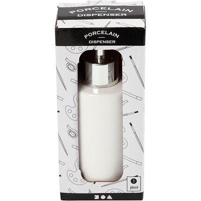 Creativ company cc porseleinen zeeppomp 16,5 cm wit